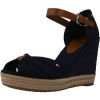 Tommy Hilfiger Sandále BASIC OPEN TOE HIGH Modrá