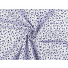 Stoklasa Bavlněná látka / plátno drobné květy METRÁŽ - 2 (22373-1) bílá modrá