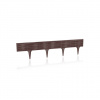 Záhradný obrubník plast 1 cm x 9 cm hnedý
