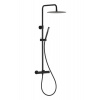 KFA MOZA PREMIUM BLACK SLIM 30cm,termostatický sprchový stĺp 3-pol.+mydelnička čierna 5736-920-81
