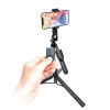 AppleMix Selfie tyč / statív / trojnožka - diaľková spúšť Bluetooth - 180 cm výsuvná - plast / kov - čierna