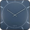 Designové nástěnné hodiny 3172 Nextime Michael Dome Blue 35cm