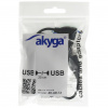 AKYGA USB hub 2.0 AK-AD-13 4 porty čierny 15 cm