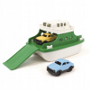 Green Toys Zeleno-biely trajekt s autíčkami