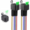 2X Automobilové relé 12V 30A s poistkou + zásuvka 5PIN JD1914