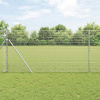 zahrada-XL Plot s stĺpmi Strieborná 1.2 x 10 m Oceľ 3351577