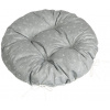 Bellatex Adela prešívaný okrúhly Pnúci kvietok sivá, 40 x 40 cm
