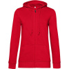 B&C | Inspire Zipped Hood /women, Dámska mikina s kapucňou, červená, S
