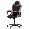 Autronic, Kancelárska/herná stolička, čierna, ružová, látka, 120 kg, KA-L611 PINK