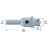 Karnasch 114702 | Vŕtacia korunka pre ABLOY PROTEC vložky z tvrdokovu priemer 15,2x15x10-70 mm