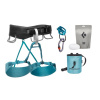 Lezecký set Black Diamond W Momentum Harness Package Aqua Verde