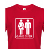 Tričko pro budoucí tatínky Game over, Barva Červená, Velikost XS Bezvatriko.cz 108205