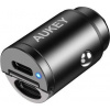 Aukey nabíječka Aukey Car nabíječka 2x USB-C, PD 30W