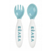 Beaba Lyžička s vidličkou v puzdre Blue
