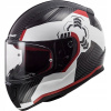 Prilba LS2 FF353 Rapid Ghost White Black Red L (Prilba LS2 FF353 Rapid Ghost White Black Red L)