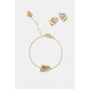 Náramok a náušnice Guess BELOVED JUBS06.000JW zlatá S