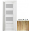 PORTA Doors SET Rámové dvere VERTE PREMIUM A.3 skloMat,3Dfólia Dub Craft Zlatý +zárubeň PD-VP-A3-DubCraft