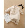 Detská kombinéza - Shein 68 detských kombinéz (D17S035 Long Beige Shein 68 6-8m gombíky)