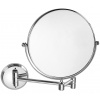 Sapho X-ROUND E závesné kozmetické zrkadlo, priemer 200mm, obojstranné, chrom XR010