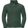 Russell Athletic Mikina 870M na zip, fleecová COT10870M54000-bottle gree XS Zelená lahvově