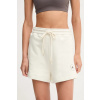 Tréningové šortky adidas by Stella McCartney béžová farba, jednofarebný, vysoký pás, JX6786 S