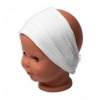 Baby Nellys Ľahká mušelínová čelenka Bandana, biela, veľ. 104/110, 104/110 (3-5r)