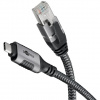 Kábel USB 3.1 Typ C na RJ45 (Gigabit Ethernet), 5m, čierny/sivý