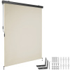 tectake 406137 zvislá markíza eloise s 2 nástennými držiakmi - 140 x 250 cm, béžová