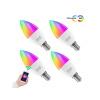 Smart sada LED žiaroviek E14 4.5W RGB NOUS P4/4 WiFi Tuya