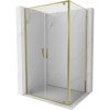 Mexen Exo výklopný sprchový kút 70 x 75 cm, transparentný, zlatý - 8182-070-075-50-00