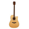 ROCKDALE Maverick D6 C NAT E Gloss Elektroakustická gitara