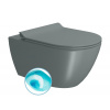 GSI PURA COLOR PURA závesná WC misa, Swirlflush, 36x55cm, agave dual-mat 881504