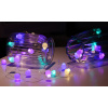 Solight 1V274 LED vianočná reťaz farebné gule, 40x LED, 4m, 2x AA, IP20