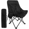 Turistická stolička s operadlom ITIMPORT HW09 čierna