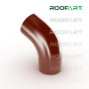 ROOFART Koleno 60° CB 100mm - tmavo červená (RAL 3009)