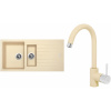 Set Sinks (dřez Perfecto 1000.1 Sahara 50 + baterie Mix 35 Sahara 50) ACRP101M3550