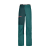 Ortovox dámské nepromokavé kalhoty 3L Ortler Pants W - zkrácené | farba: pacific green, veľkosť: L