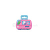 Curaprox Kids Travel set (ružový) 1 cestovné balenie (1 zubná kefka + 2 medzizubné kefky + 10 ml zubná pasta melón + 1 nálepka)