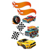 CUKROVÁ TLAČ jedlý obrázok na tortu Cukrová hmota HOT WHEELS AUTÁ SADA + TEXT 4