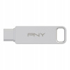 Pendrive PNY Duo-Link 64 GB USB 3.1 typ C, USB 3.2 strieborný