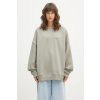Mikina adidas Originals Ess Lin Crew zelená farba, s nášivkou, JW1017