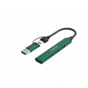 Canyon DS-02 zelený CNS-TDS02GR - USB / USB-C rozbočovač (HUB) 4port