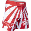 TOP TEN MMA MMA-Shorts “Samurai” - size S = 160 cm, white-red Size: S, 160 cm, Color: White - Red, Gloves cut: Without Label