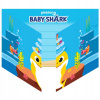 Pozvánky na narodeniny Baby Shark žralok 8 ks