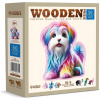 Drevené puzzle pre deti 50 El Veselé šteniatko Hra Pes Wooden.City