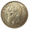 Stříbrná mince 5 Francs Belgie 1873