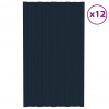 vidaXL Strešné panely 12 ks pozinkovaná oceľ antracitové 80x45 cm - Antracitová - 100557-258447
