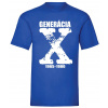 Generácia X - Kráľovsky modrá , Pánske , XXL