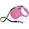 Flexi Classic NEW M pásek 5 m růžové 25 kg