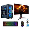 AMD Ryzen 5 5600X Hexa Core,DDR4 RAM 32GB,SSD 1000GB,HDD 2000GB,ASUS DUAL Radeon RX 6600 V2 8GB,DVD,WiFi+Bluetooth,27